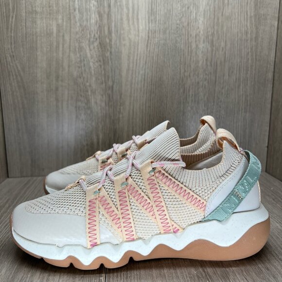 Madewell NF189 Field Knit Sneakers Womens 7.5M Lace Up Lightweight Pale Celadon - Picture 2 of 12